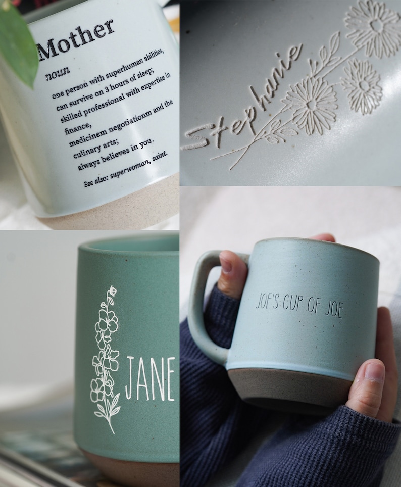 Custom Mug Best Dad Mug Fathers Day Gift from Kids,Ceramic Mug,Customized Pottery Mug Gift for Dad,Engraved Gift for Dad,Grandpa Gift JD image 4