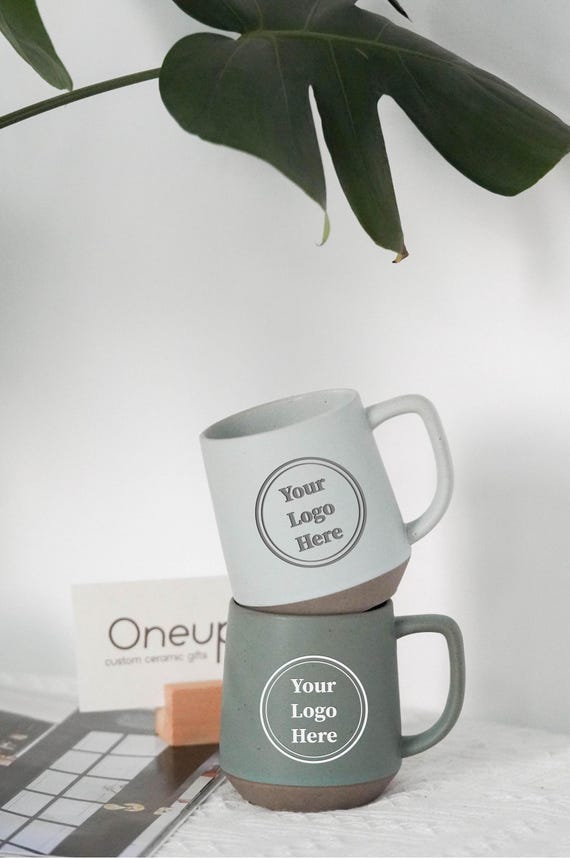 Benutzerdefiniertes Logo-Kaffeetasse Personalisiertes Geschenk, personalisierte Tasse Pottery Company Mug Gravierte Logo-Tasse, Weihnachtsangestellt-Anerkennungsgeschenke JD