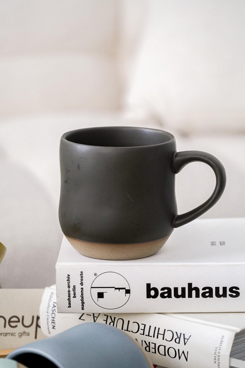 Mushroom Mug Large Pottery Mug,Cottagecore Mushroom Cup Botanical Mug Engraved Mug Mushroom Coffee Mug Cabin Mug Farmhouse Cottage Core PD image 8