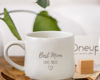 Engraved Mom Large Mug, Personalized Christmas Family gift Parents Coffee mug from grandchildren, Mother’s Day mama mug gift for Grandma PD