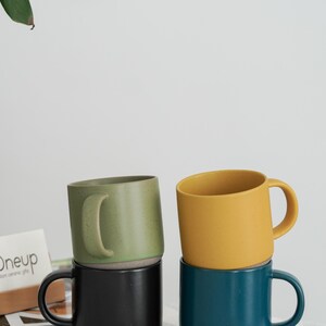 Mama Papa Bear Mugs, Mama Bear Mug for Mothers Day Gifts, Papa Bear Coffee Mug, Large Pottery Mug, Engraved Gift Ideas, Baby Shower Gift ZT image 4