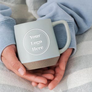 Custom Mug Logo Coffee Mug Personalized Gift, Personalized Mug Pottery Mug Company Mug Engraved Logo Mug, Employee Appreciation Gifts JD
