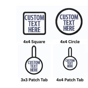 Existing Vest Orders Only - Custom Text Patch – Hook & Loop Patch Add-On – Personalized Hook and Loop Patch Upgrade for Purchased Vests