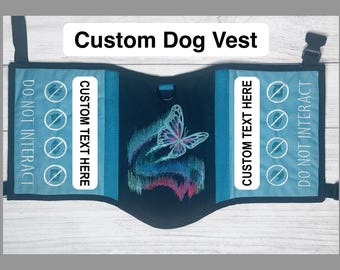 Personalisierte Hundeweste - Arbeitshund - Im Training - Stickerei - Aufnäher - Personalisierte Hundeweste