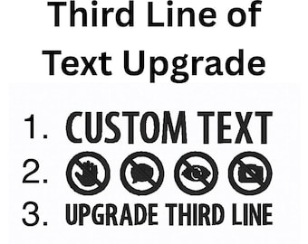 Custom Vest Text Upgrade: Add-On for Existing Vest Order
