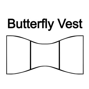 Dog Vest Template - How To Make a Dog Vest - Butterfly Dog Vest Pattern - Working Dog - All Sizes - DIY Dog Vest