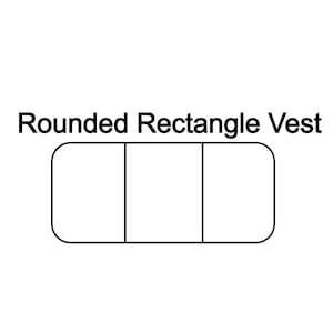 DIY Dog Vest Template: Rounded Rectangle Pattern, All Sizes