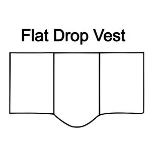 Dog Vest Template - How To Make a Dog Vest - Flat Drop Vest Pattern - Working Dog - All Sizes - DIY Dog Vest