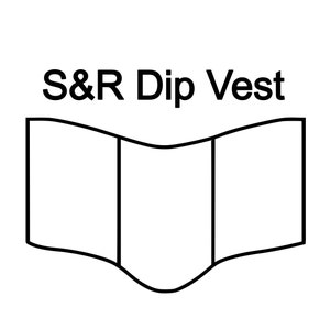 Modello fai da te per gilet per cani: modello per gilet S&R Dip - Tutte le taglie