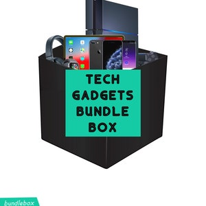 Electronics Tech Bundle Box Surprise - Fun & useful surprise tech gadgets in a gift box