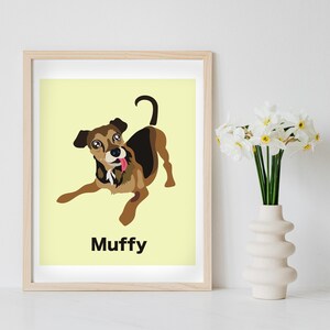 Custom Cartoon Dog Portrait | Pet Portrait | Dog Art