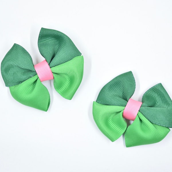 Mini hair bow-Melon