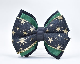 Wizard hair bow-Slytherin-Hogwarts houses-wizarding world