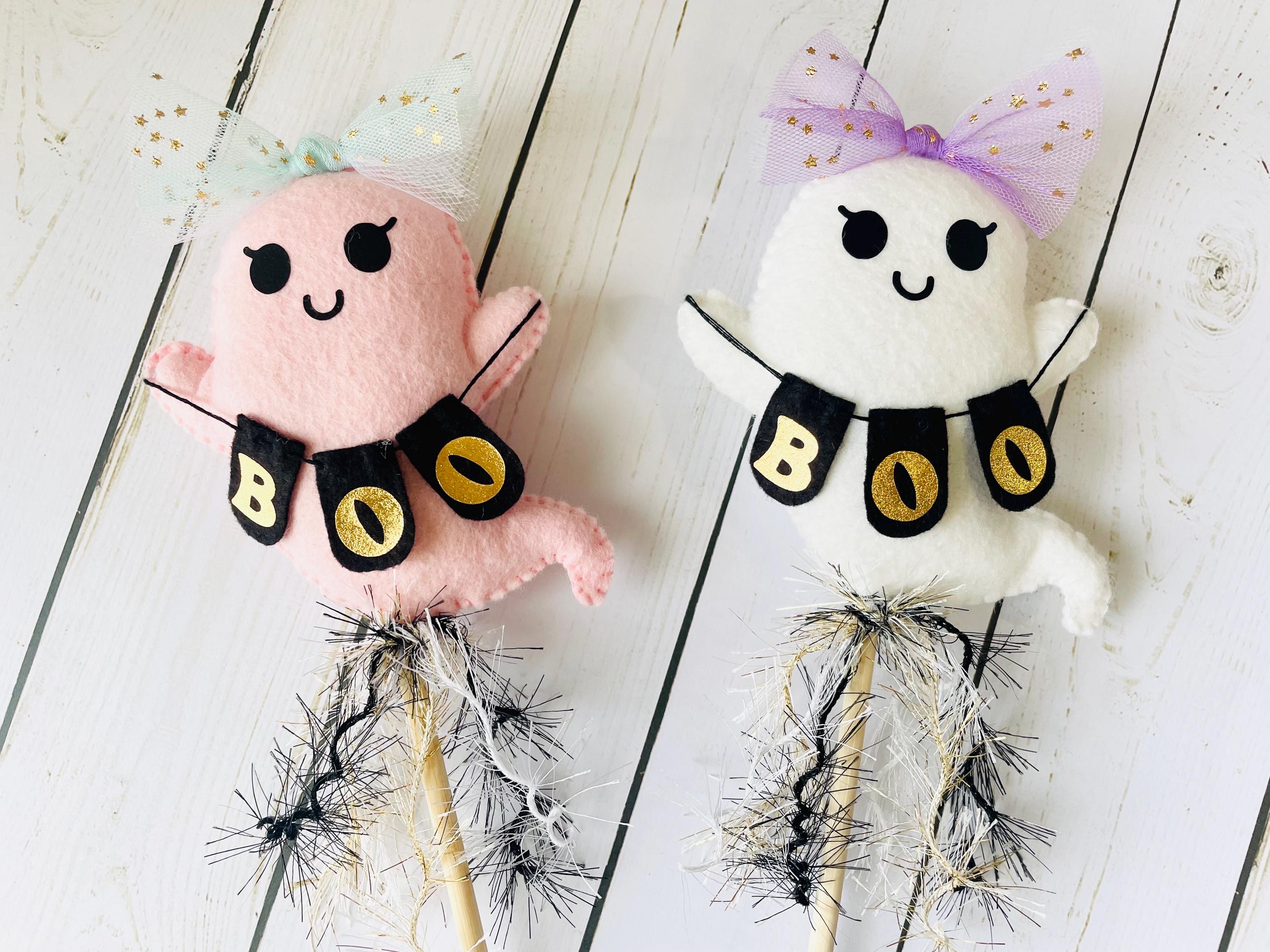 Whimsical Ghost Wand, Ghost Shelf Decor, Basket Filler, Spooky Wand Prop, Cute Halloween Wand, Ghost Wand, Wands for Halloween, Magic Wands