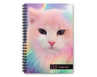 1 Cute Cat Spiral Notebook - AI Cookie