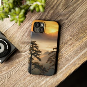 Mountains Phone Case iPhone 15 pro Aesthetic Case Beautiful Landscape Phone Case  iPhone 15 14 13 12 11 iPhone 7/8/12/13 for iPhone X XS MAX