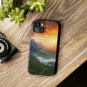 Mountains Phone Case iPhone 15 pro Aesthetic Case Beautiful Landscape Phone Case  iPhone 15 14 13 12 11 iPhone 7/8/12/13 for iPhone X XS MAX