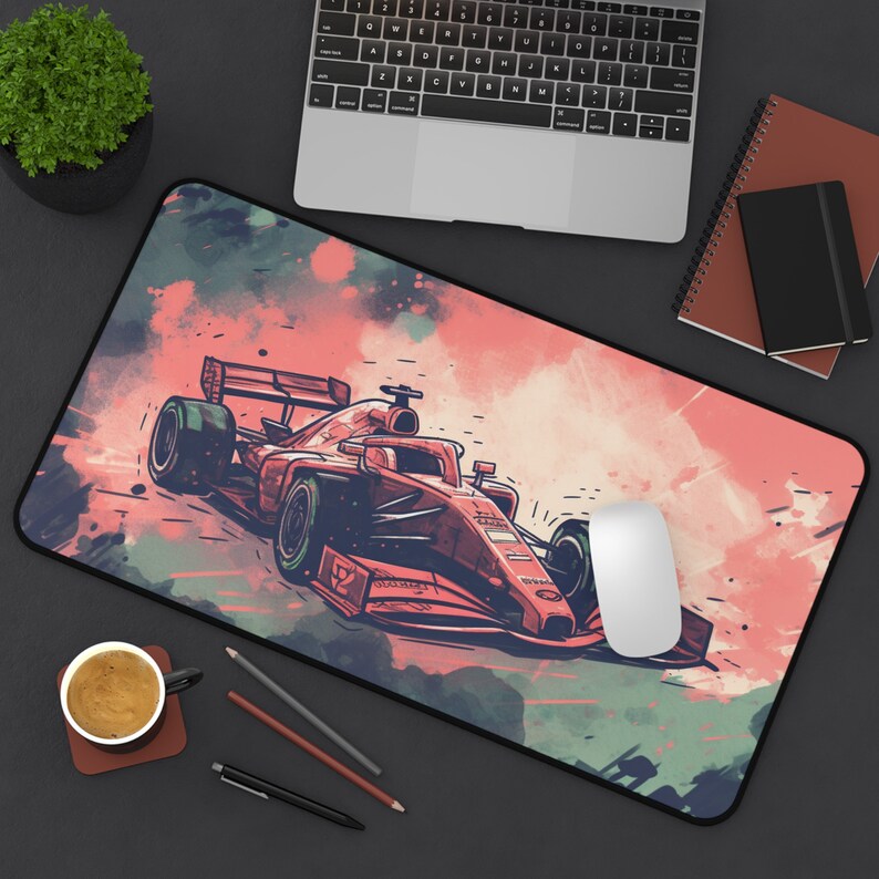 Ferrari Inspired Desk Mat: Racing Car Gaming Mousepad - Etsy