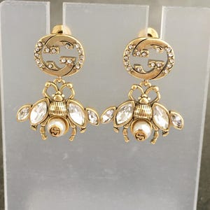 Vintage Stylish Gucci Bee Dangling Earrings