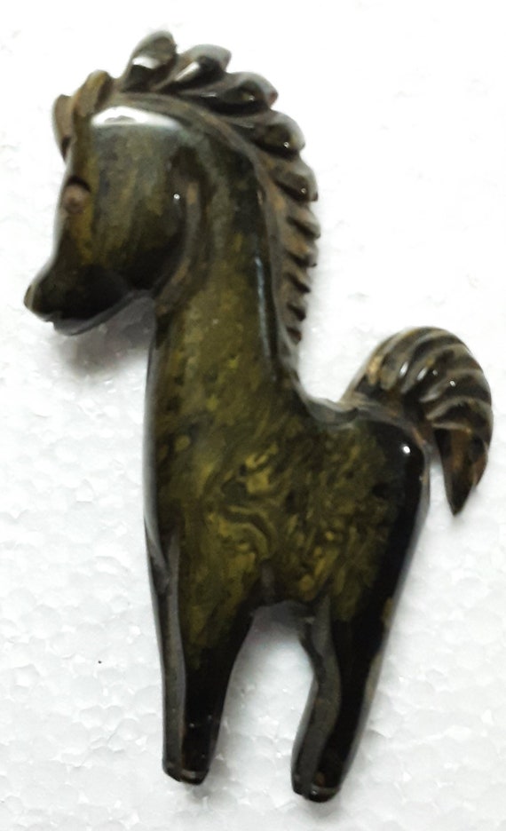 Art Deco Horse Bakelite Pin
