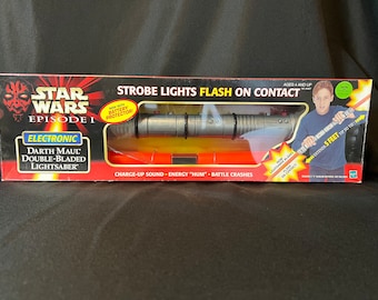 Vintage Star Wars Episode I Darth Maul Double-Bladed Lightsaber