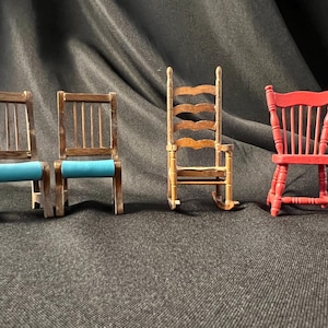 1 12 Scale Hobby Lobby Dollhouse Lounge Chair Miniature Rocking Chair Designer Furniture Mini Swing Chair Doll Furniture Etsy