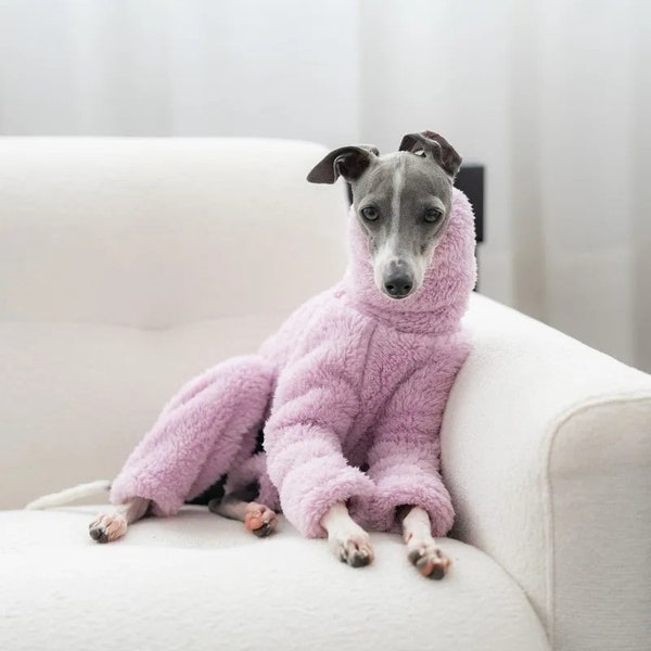Winter Fleece Onesies for Whippets and Italian Greyhounds