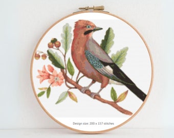 Bird Cross Stitch Pattern - Bird Cross Stitch - Cross Stitch Pattern -Simple Cross Stitch -Beginner Pattern - Embroidery Pattern - Bird