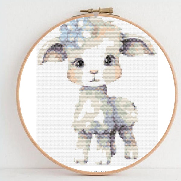 Sheep Cross Stitch Pattern - Sheep Cross Stitch - Cross Stitch Pattern -Simple Cross Stitch -Beginner Pattern - Embroidery Pattern - Sheep