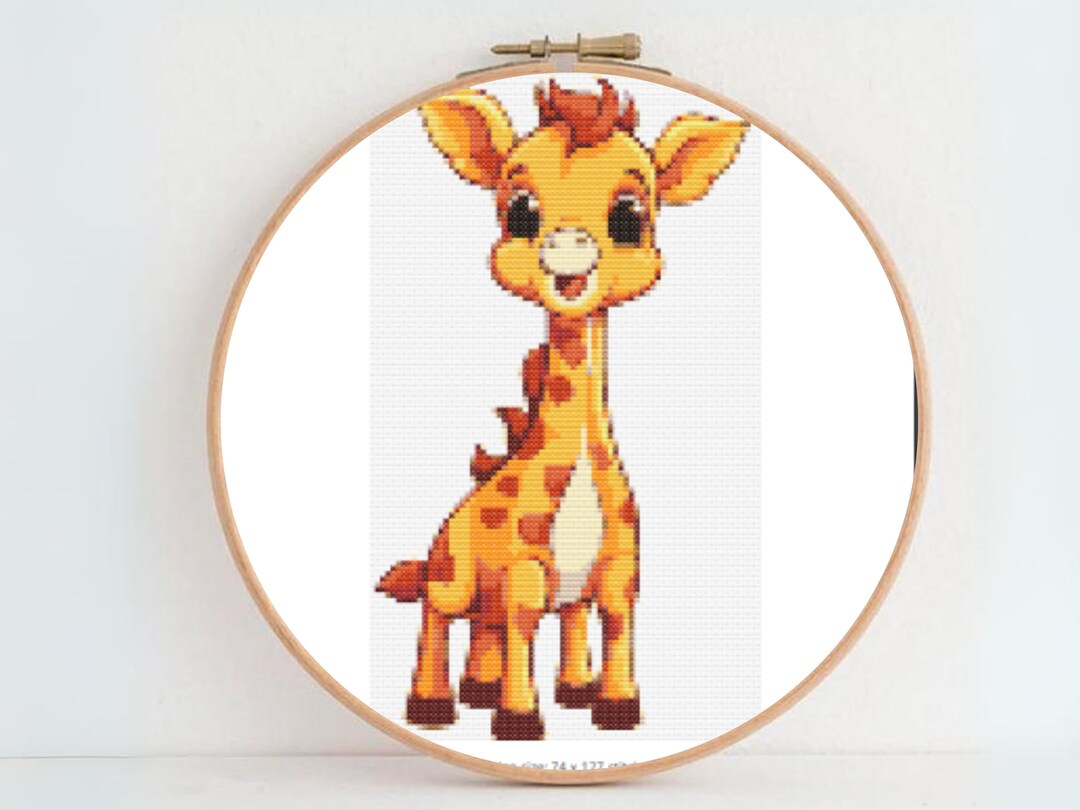 Giraffe Cross Stitch Pattern Giraffe Cross Stitch Cross Stitch Pattern ...