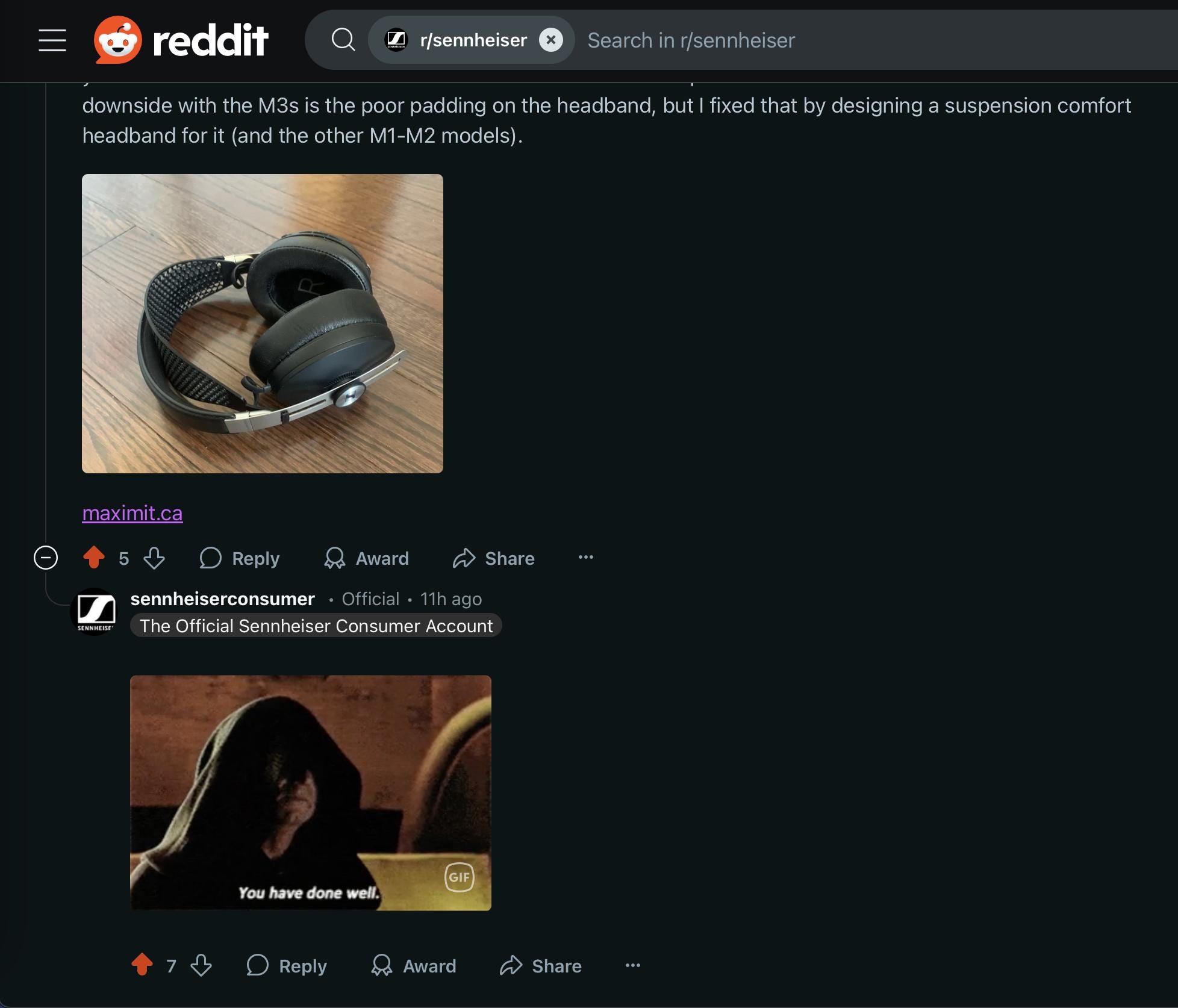 Sennheiser Momentum Comfort Headband FREE GIFT