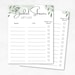 Bridal Shower Gift Tracker, Printable Gift List, Thank You Note ...