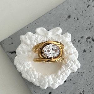 18k Gold plated Chunky Ring •  chunky Ring • Non Tarnish • Hypoallergenic • Waterproof • Gift for her • Wedding Ring