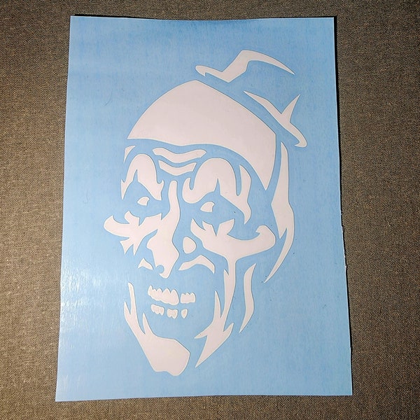 Vinyl Decal Window Decal Art Clown Killer Clown Demon Clown Permanent Vinyl Outdoor Vinyl Decal