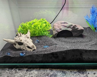 3D Printed Dragon Skull Fish Hide: Aquarium Terrarium Decor