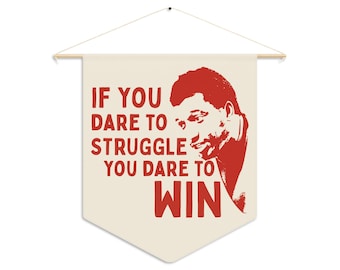 Fred Hampton Pennant, Black Panther Party Illustration, Political Banner