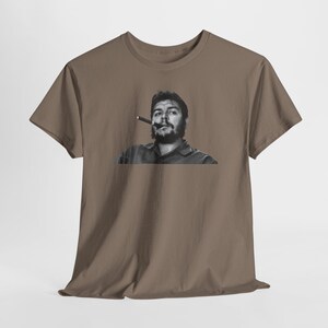 Che Guevara Leftist Tshirt, Anti Imperialist Tee, Socialism Top Brown Savana