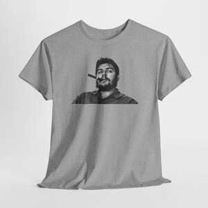 Che Guevara Leftist Tshirt, Anti Imperialist Tee, Socialism Top Sport Grey