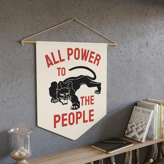 All Power to the People | Black Panther Party Illustration Pennant