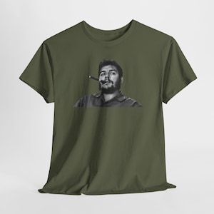 Che Guevara Leftist Tshirt, Anti Imperialist Tee, Socialism Top Military Green