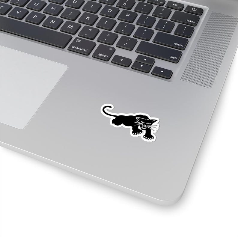 Black Panther Party Sticker: Glossy Vinyl Activist Art 2" × 2"
