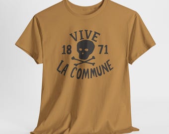 Paris Commune Historical Leftist T-Shirt, Vintage Socialist Propaganda Shirt, Retro Revolutionary Progressive Tee