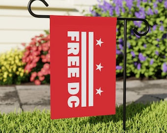 DC Statehood Now Garden Banner | Washington DC Political Yard Art