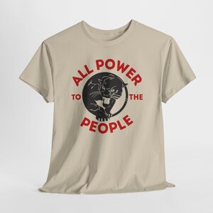 Black Panther Party Social Justice Shirt Sand