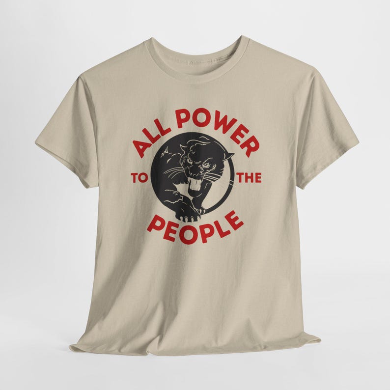 Black Panther Party Social Justice Shirt Sand