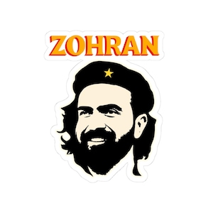 Zohran Mamdani Kiss-Cut Sticker Zohran Mamdani Decal Zohran for NYC Laptop Sticker Democratic Socialists for Zohran Mamdani Che Guevara Art