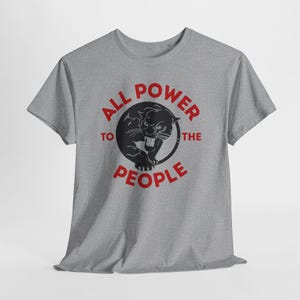 Black Panther Party Social Justice Shirt Sport Grey