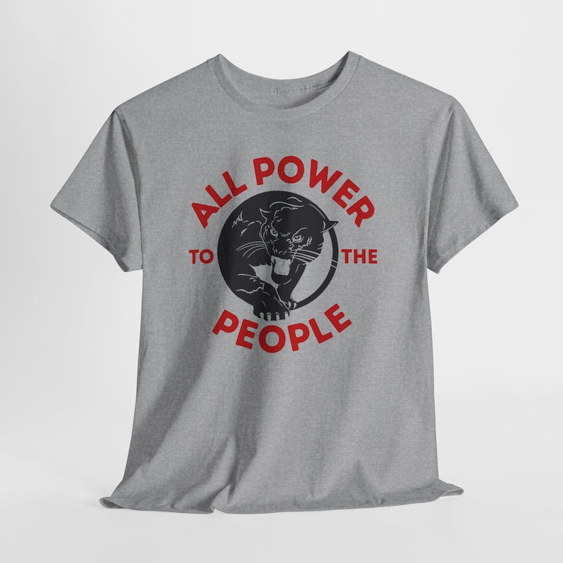 Black Panther Party Social Justice Shirt Sport Grey