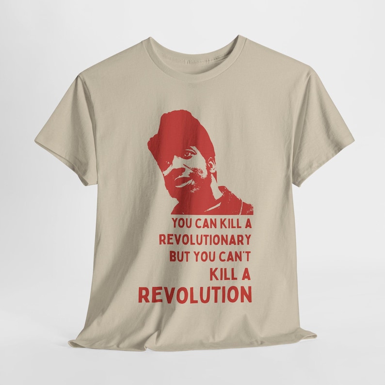 Fred Hampton Black Panther T-Shirt: Black Liberation Activist Tee Sand
