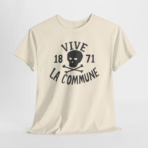 Paris Commune Historical Leftist T-Shirt, Vintage Socialist Propaganda Shirt, Retro Revolutionary Progressive Tee Natural